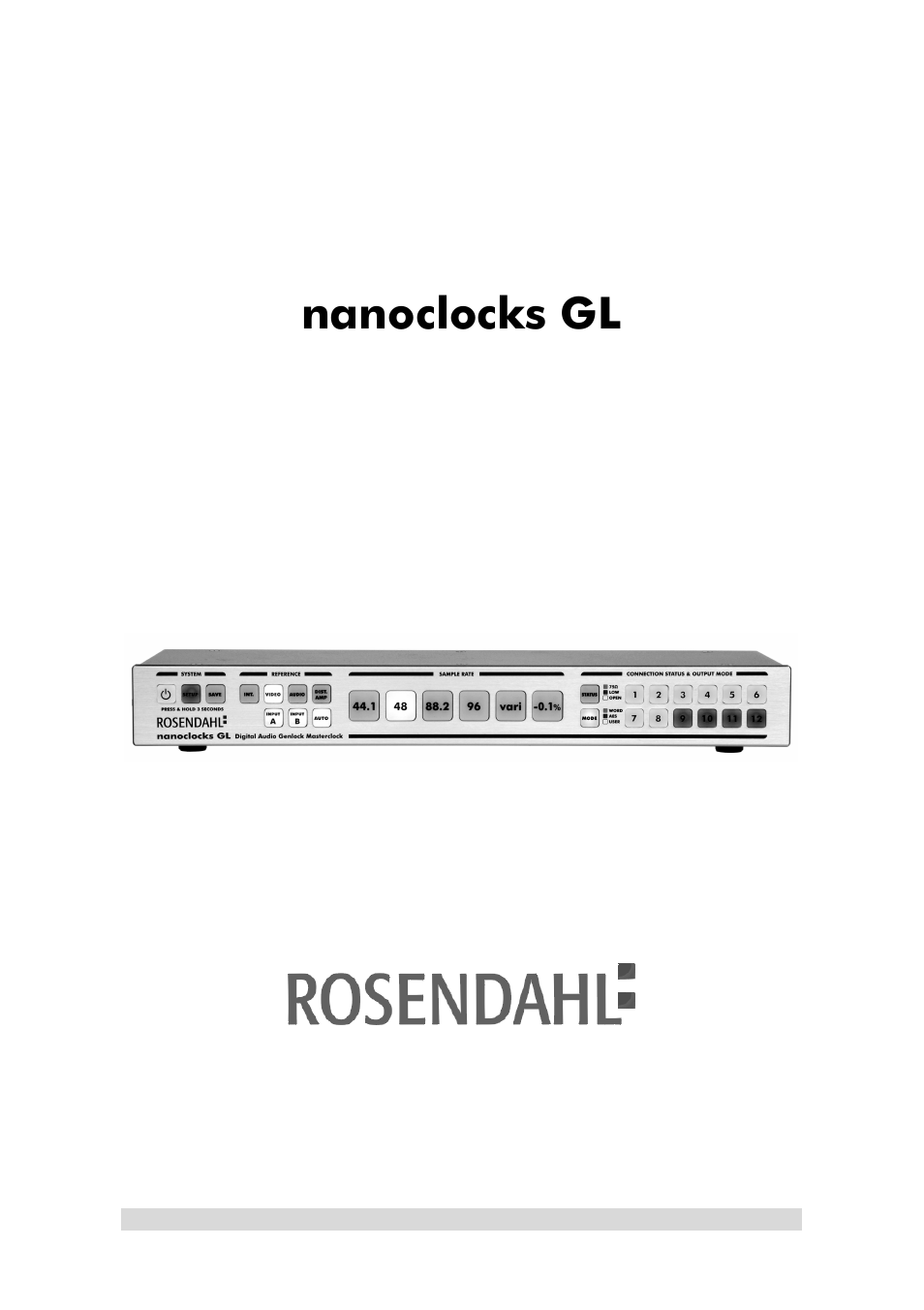 Rosendahl nanoclocks GL User Manual | 14 pages