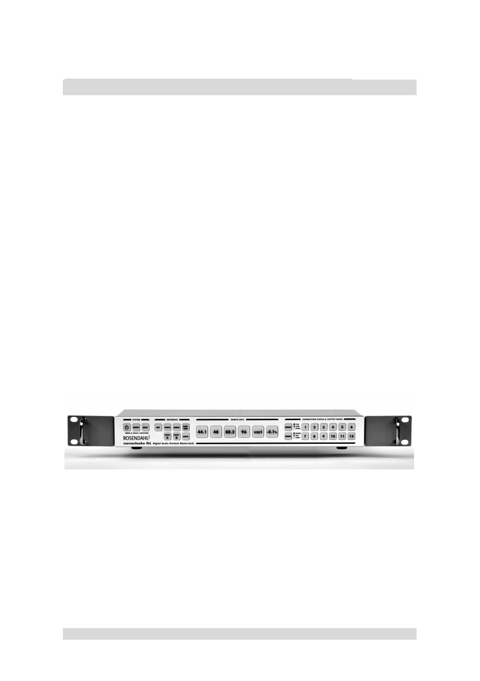 Unpacking and mounting into a 19" rack | Rosendahl nanoclocks GL User Manual | Page 4 / 14