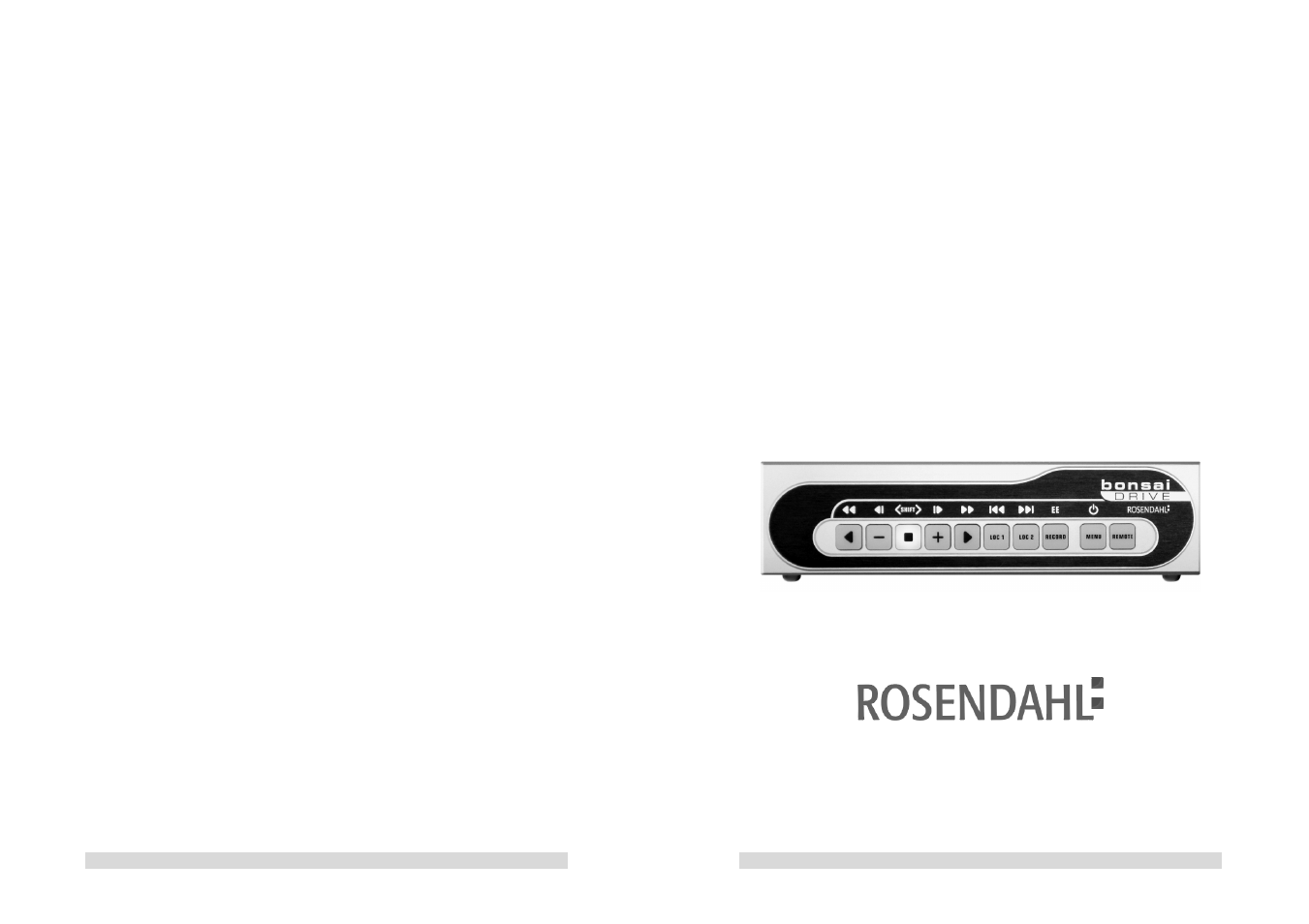 Rosendahl bonsaiDRIVE User Manual | 27 pages