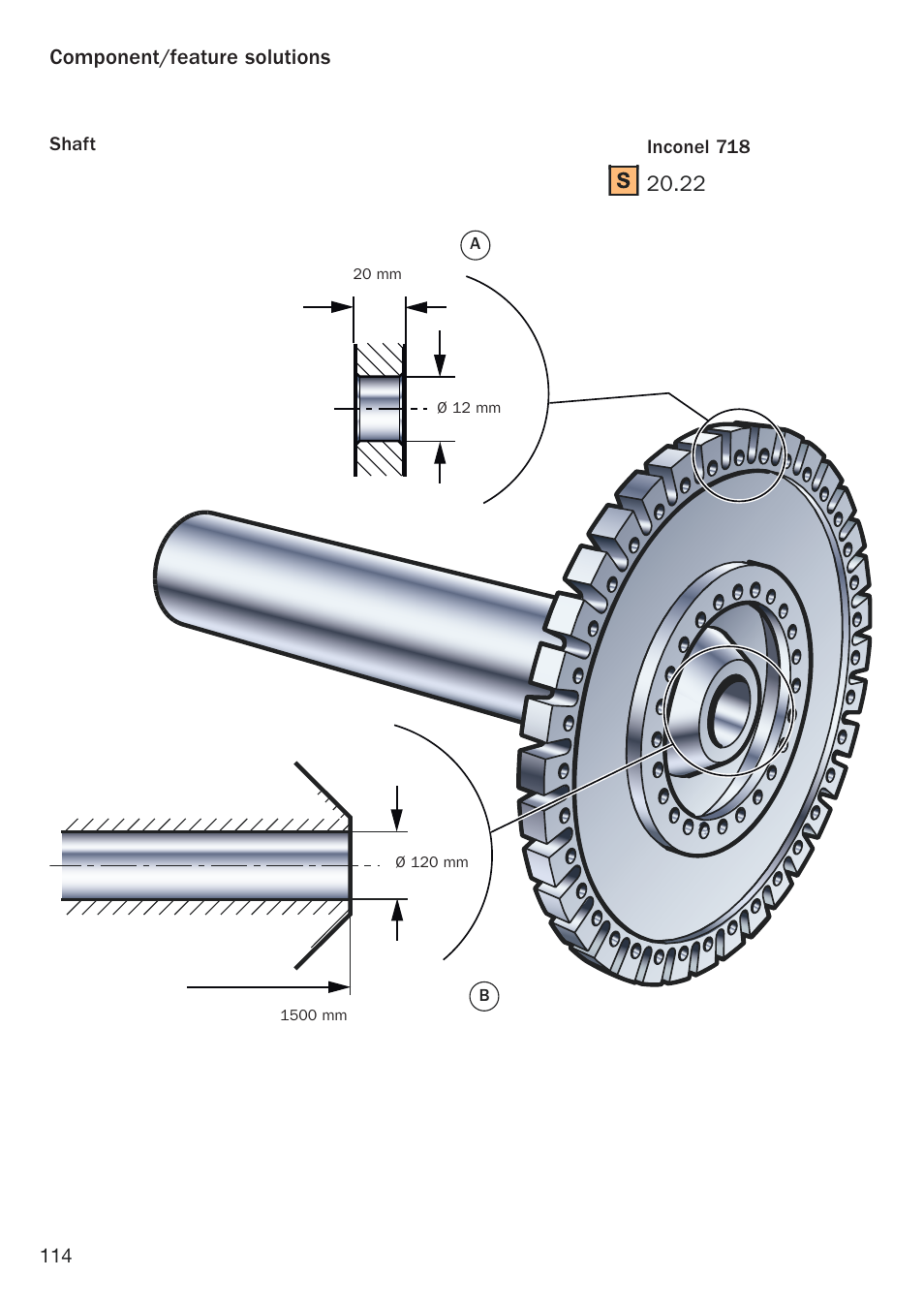Component/feature solutions, 22 component/feature solutions | Sandvik Coromant Heat resistant super alloys User Manual | Page 116 / 132