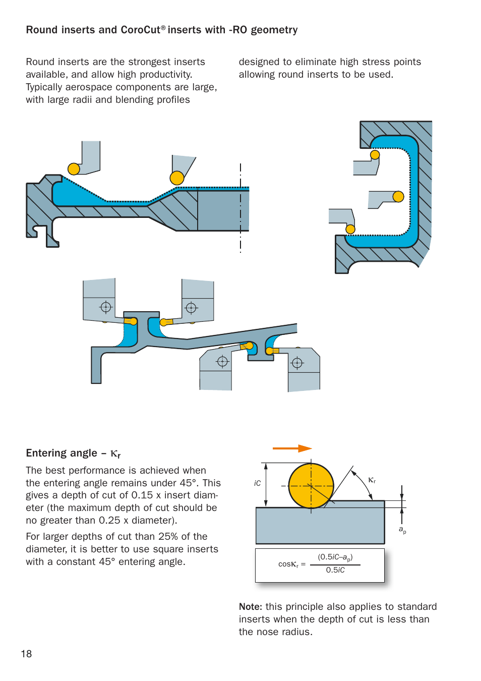 Entering angle | Sandvik Coromant Heat resistant super alloys User Manual | Page 20 / 132