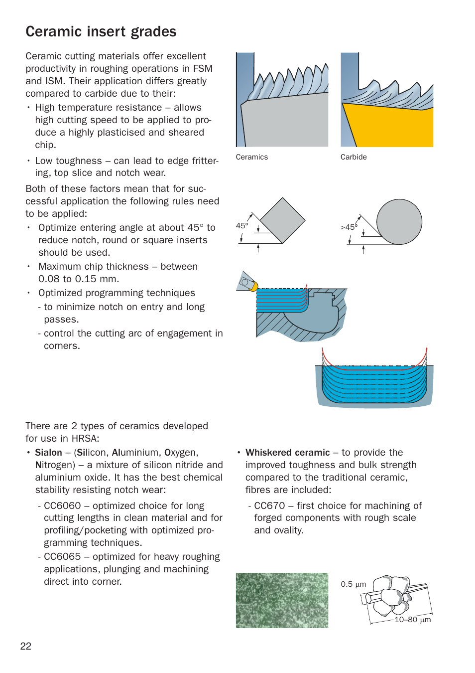 Ceramic insert grades | Sandvik Coromant Heat resistant super alloys User Manual | Page 24 / 132