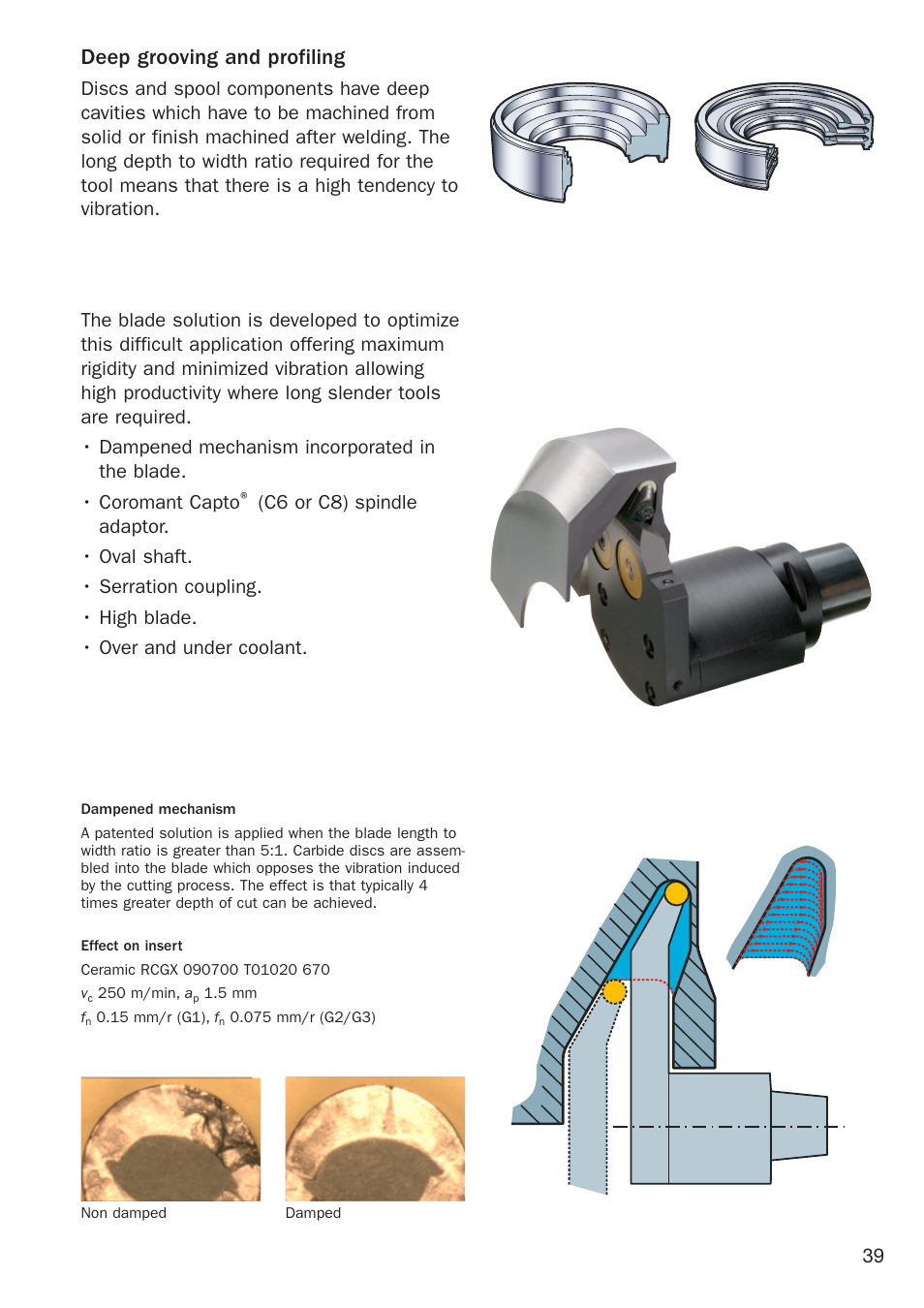 Deep grooving and profiling | Sandvik Coromant Heat resistant super alloys User Manual | Page 41 / 132