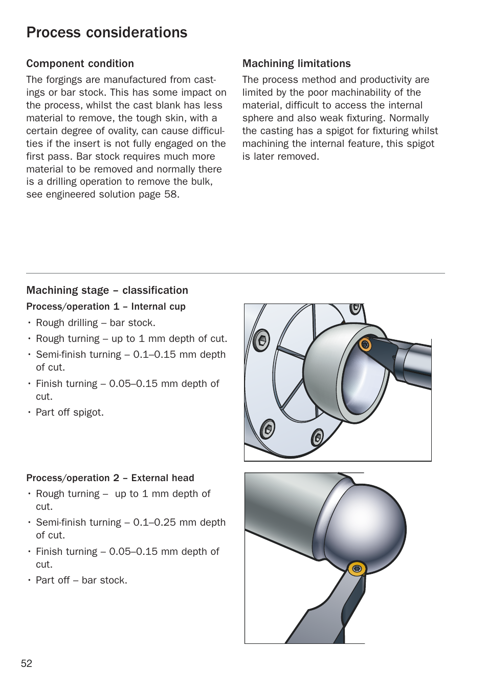 Process considerations | Sandvik Coromant Heat resistant super alloys User Manual | Page 54 / 132