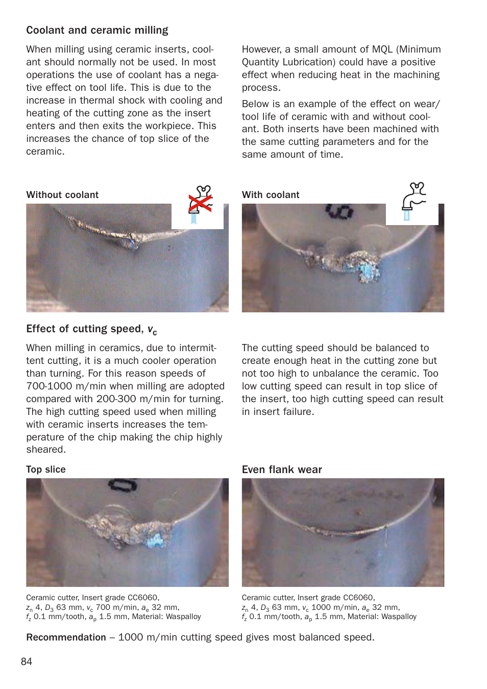 Even flank wear | Sandvik Coromant Heat resistant super alloys User Manual | Page 86 / 132