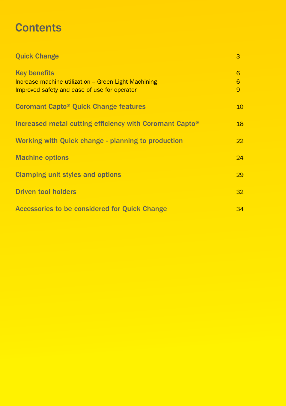 Sandvik Coromant Quick Change for CNC Lathes User Manual | Page 2 / 40
