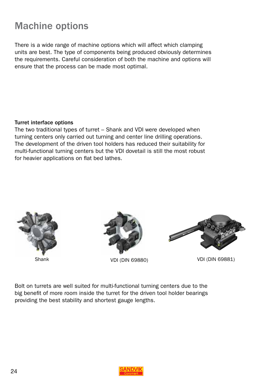 Machine options | Sandvik Coromant Quick Change for CNC Lathes User Manual | Page 24 / 40