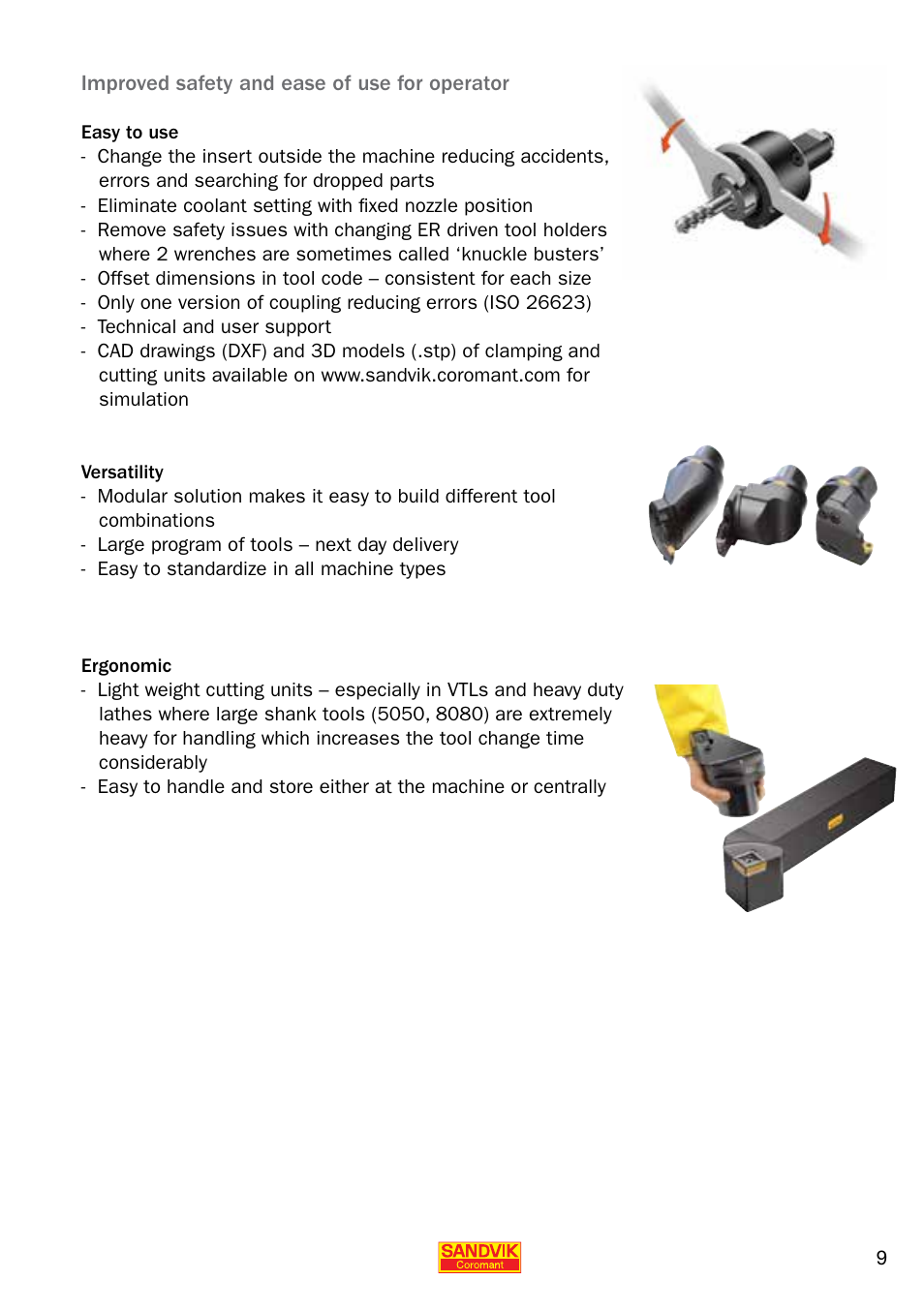 Sandvik Coromant Quick Change for CNC Lathes User Manual | Page 9 / 40