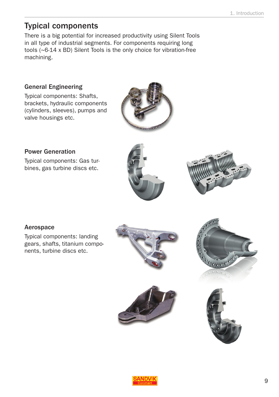 Typical components | Sandvik Coromant Silent tools - application guide User Manual | Page 11 / 100