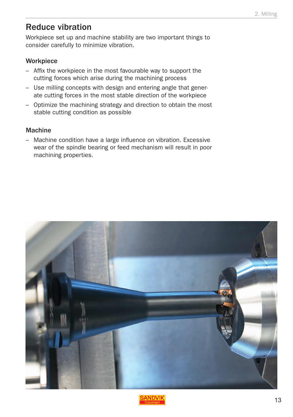 Reduce vibration | Sandvik Coromant Silent tools - application guide User Manual | Page 15 / 100