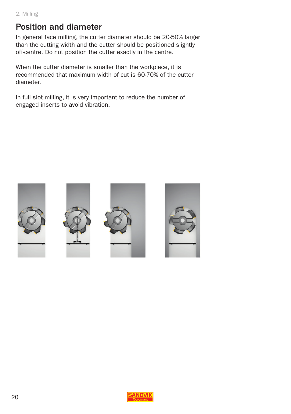 Position and diameter | Sandvik Coromant Silent tools - application guide User Manual | Page 22 / 100