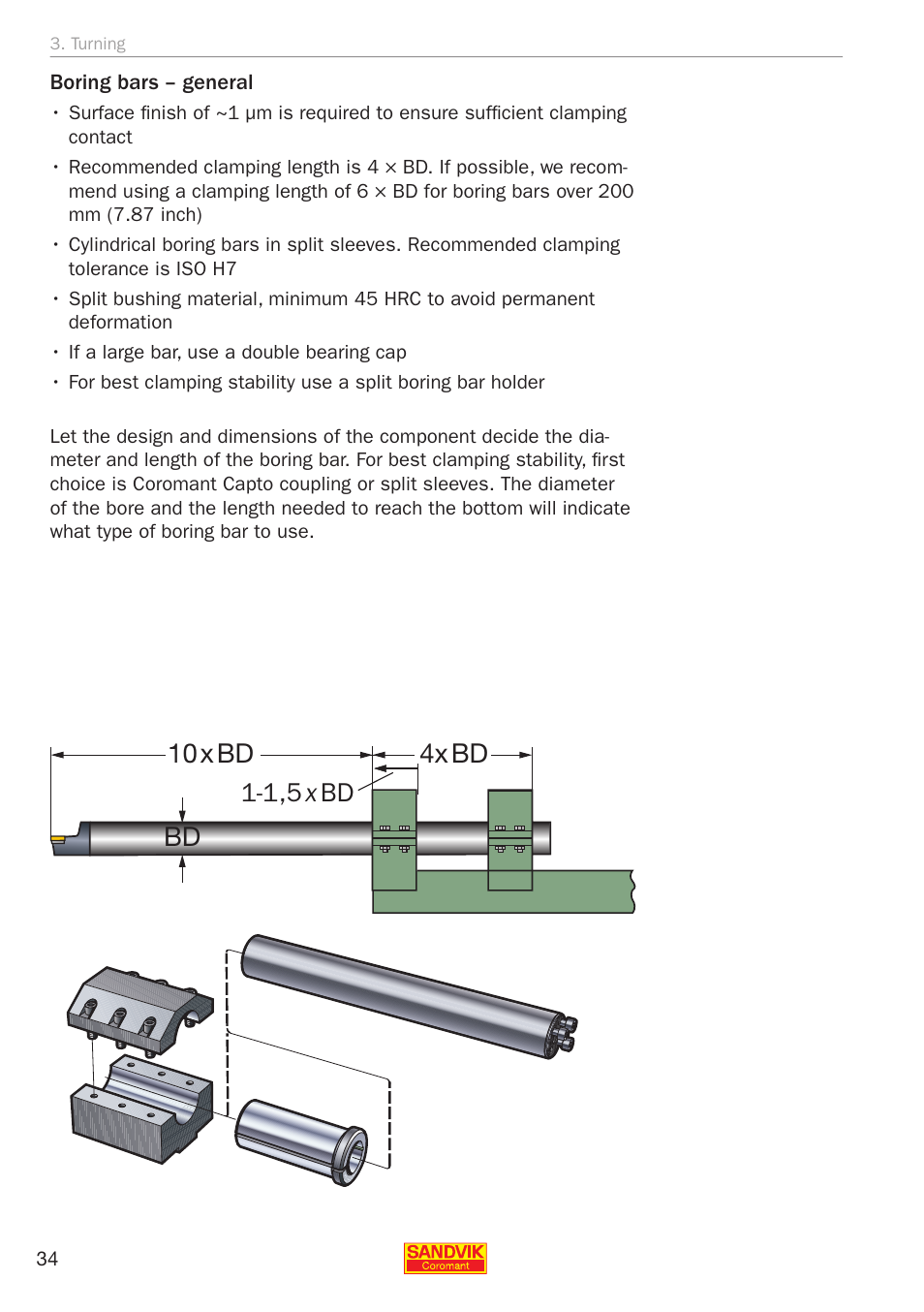 10xbd 4xbd bd, 1,5 x bd | Sandvik Coromant Silent tools - application guide User Manual | Page 36 / 100