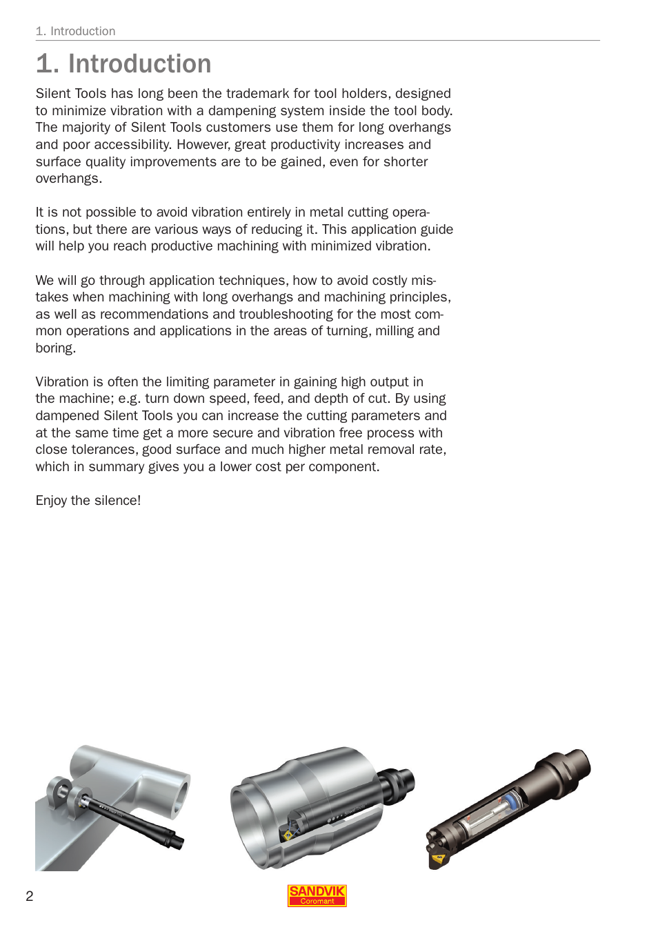 Introduction | Sandvik Coromant Silent tools - application guide User Manual | Page 4 / 100