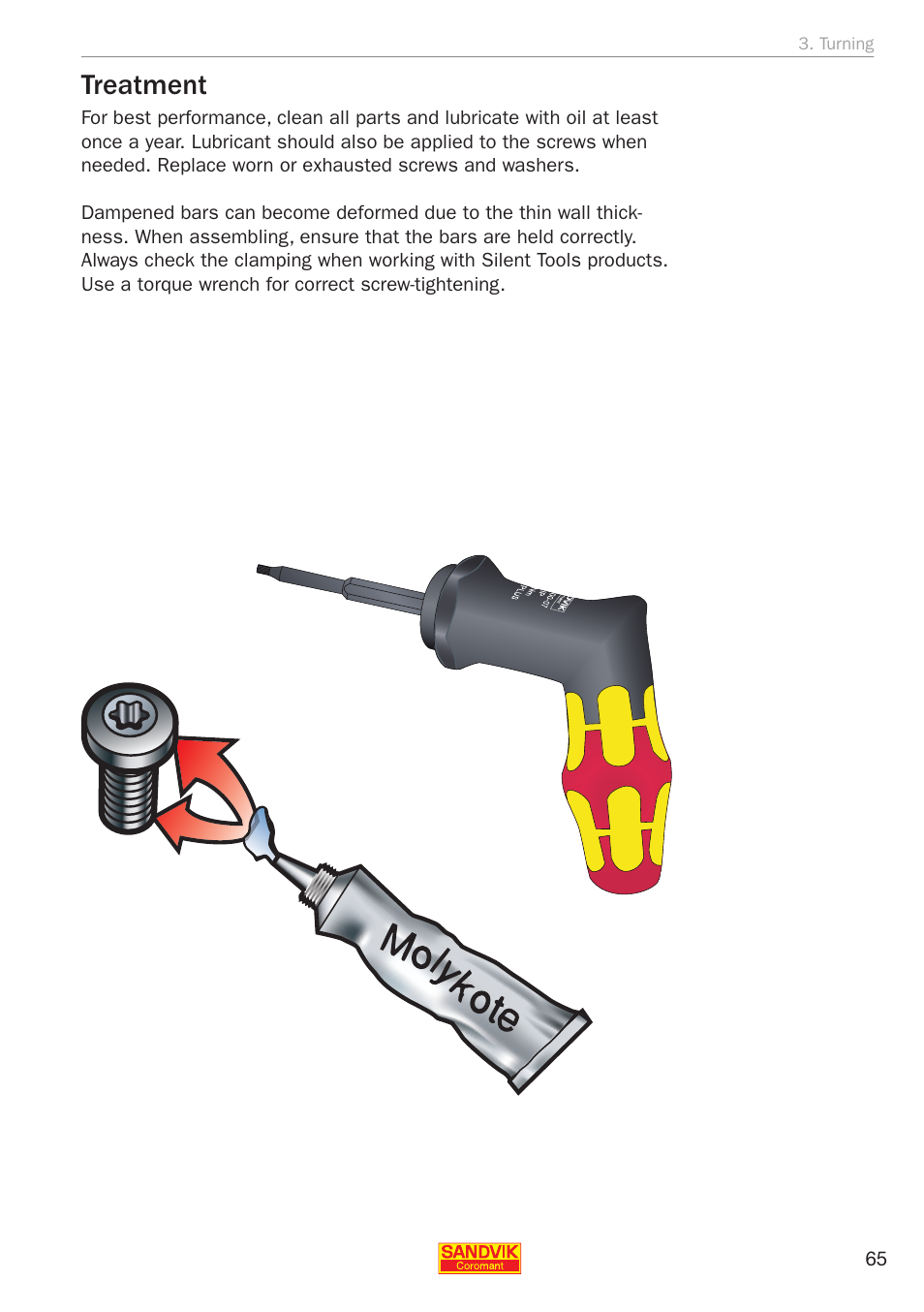 Treatment | Sandvik Coromant Silent tools - application guide User Manual | Page 67 / 100