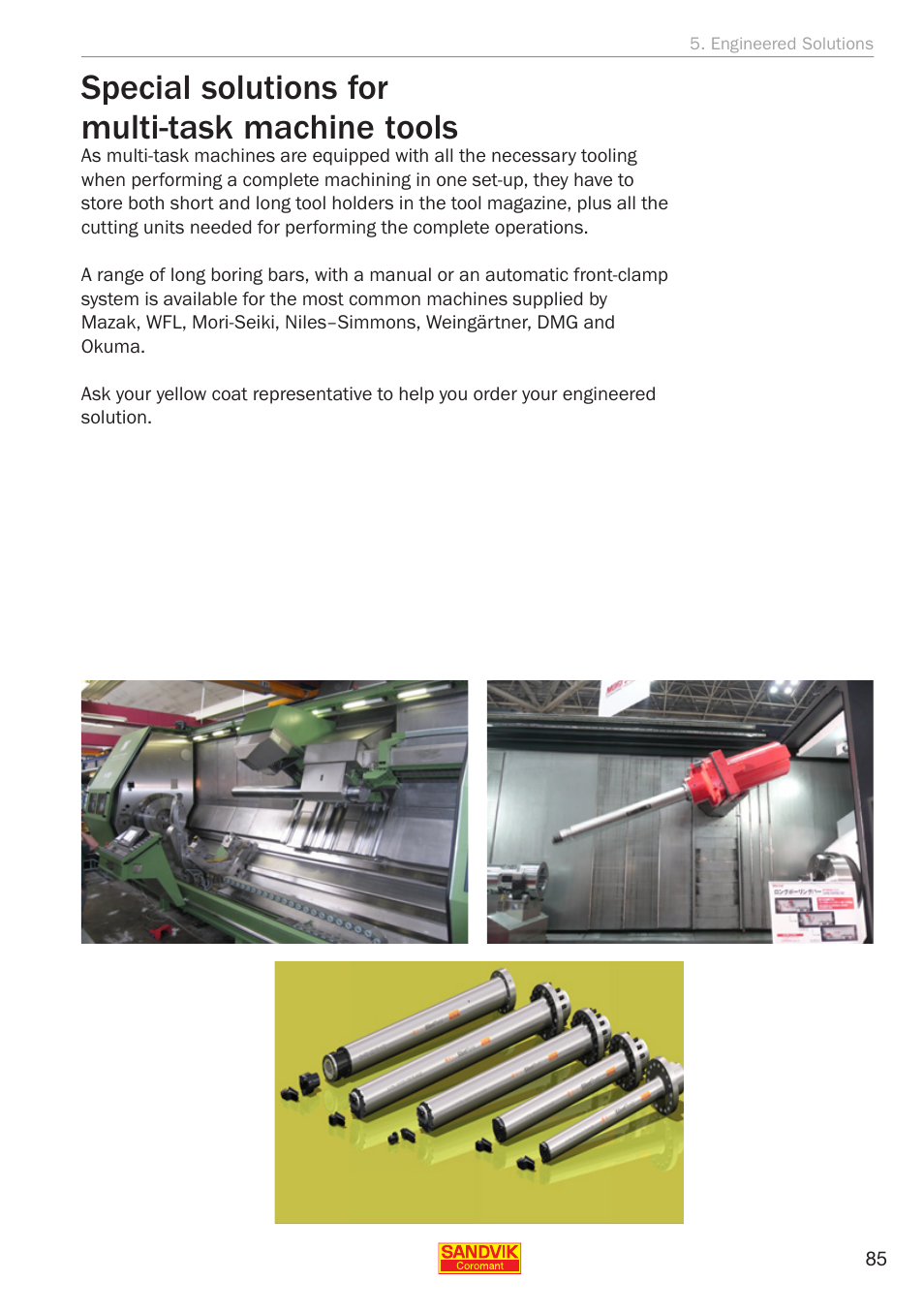 Special solutions for multi-task machine tools | Sandvik Coromant Silent tools - application guide User Manual | Page 87 / 100