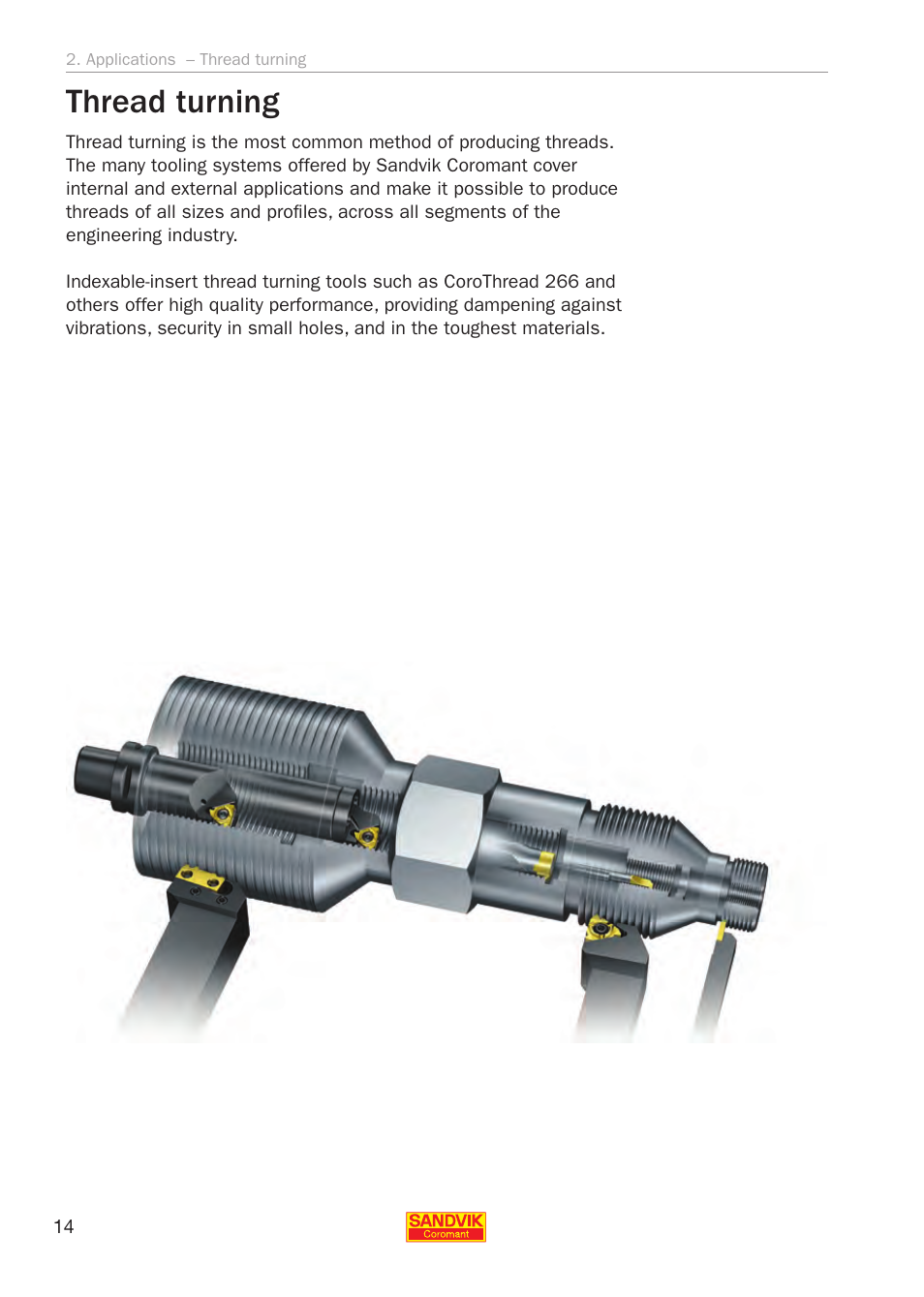 Thread turning | Sandvik Coromant Threading User Manual | Page 14 / 118