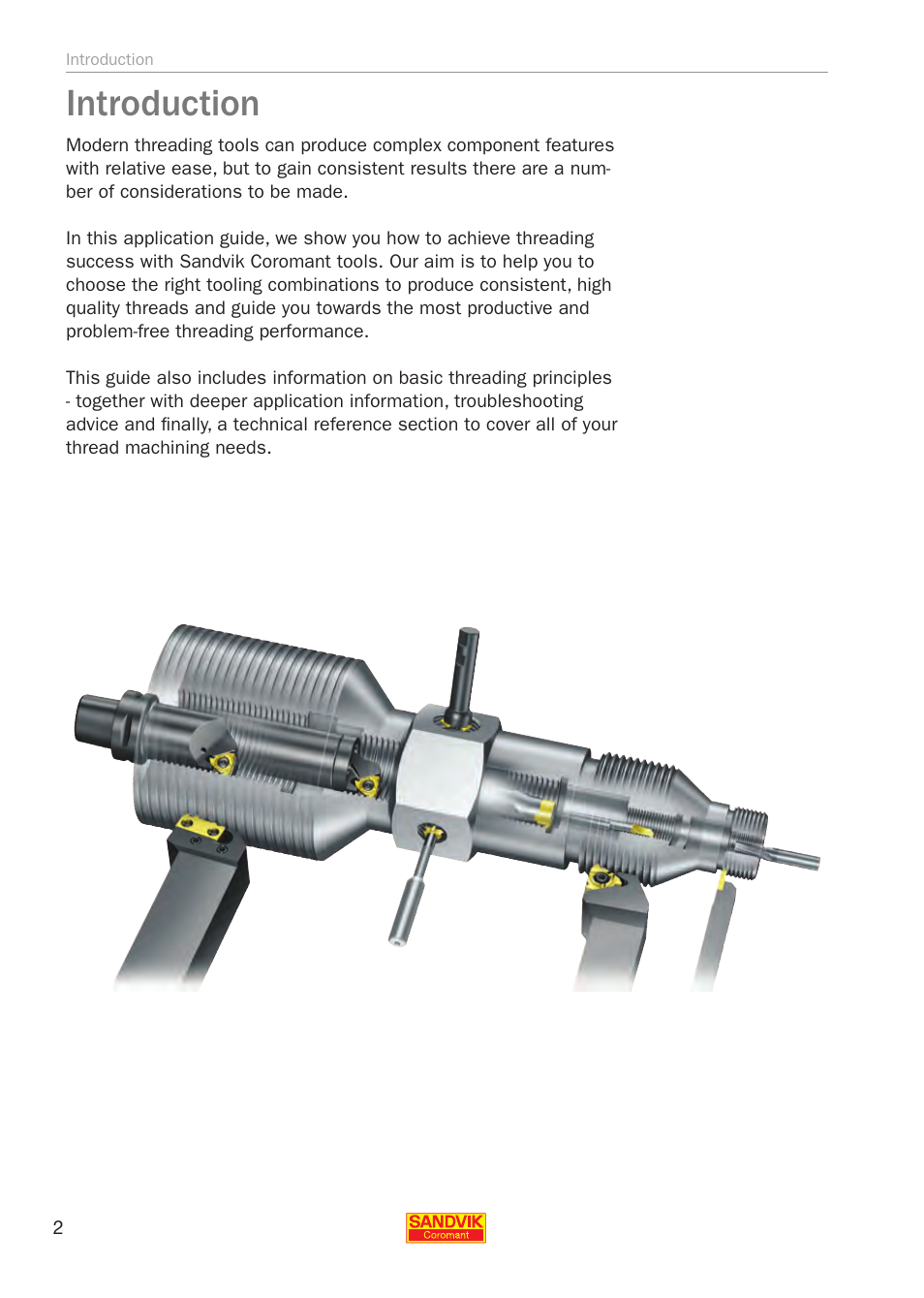 Introduction | Sandvik Coromant Threading User Manual | Page 2 / 118