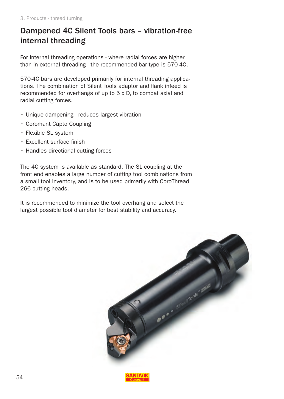 Sandvik Coromant Threading User Manual | Page 54 / 118