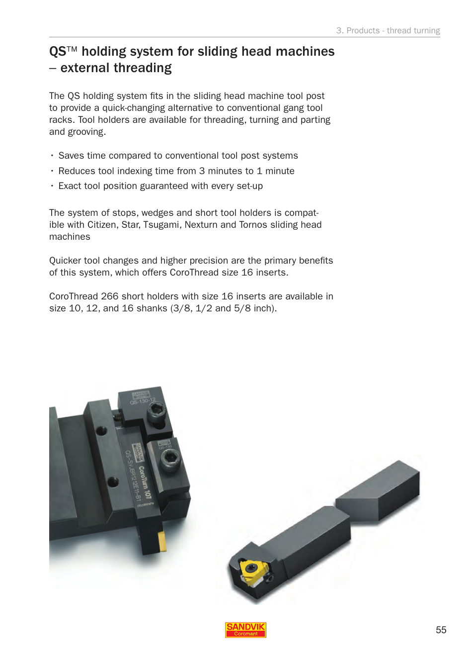 Sandvik Coromant Threading User Manual | Page 55 / 118