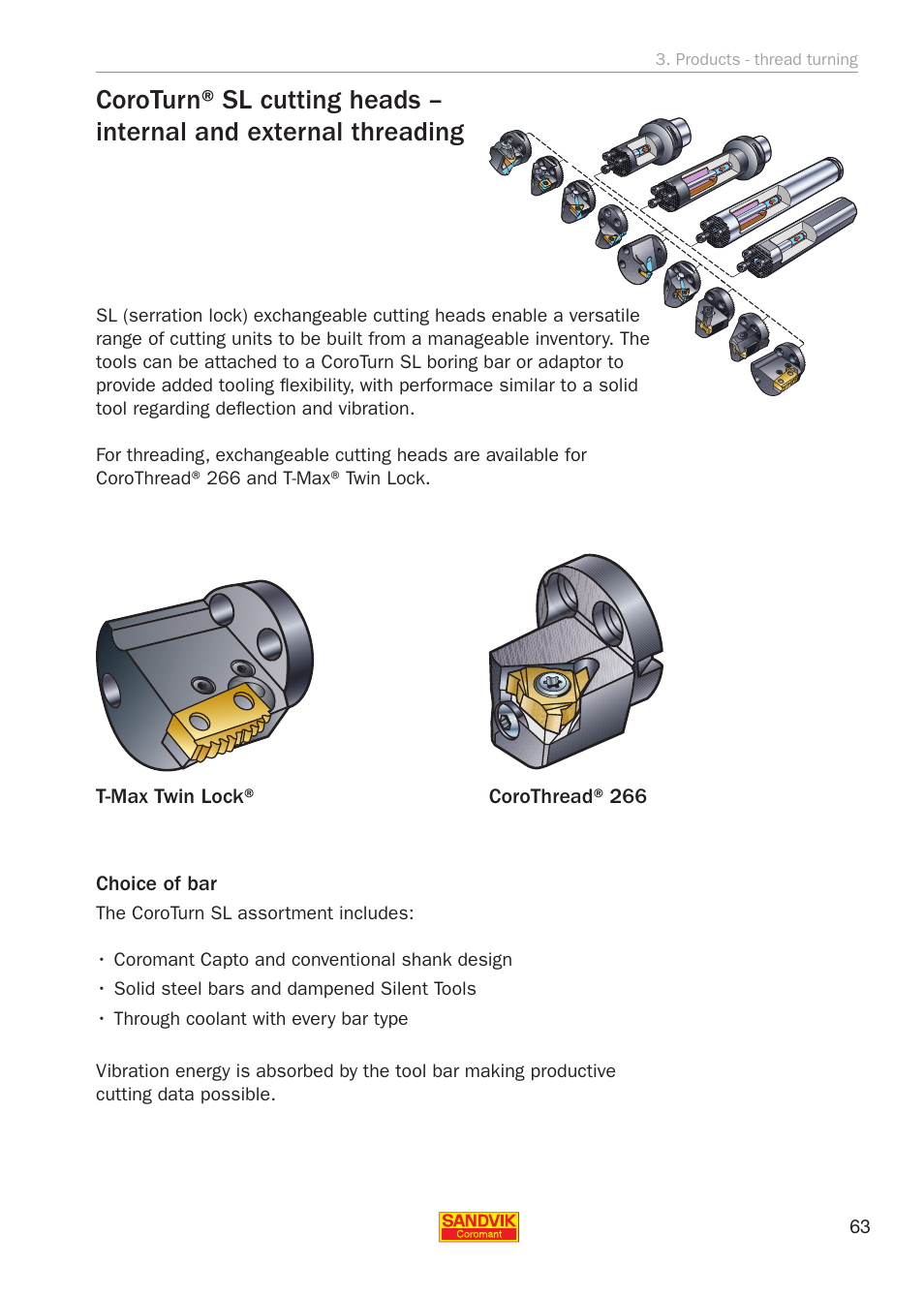 Sandvik Coromant Threading User Manual | Page 63 / 118
