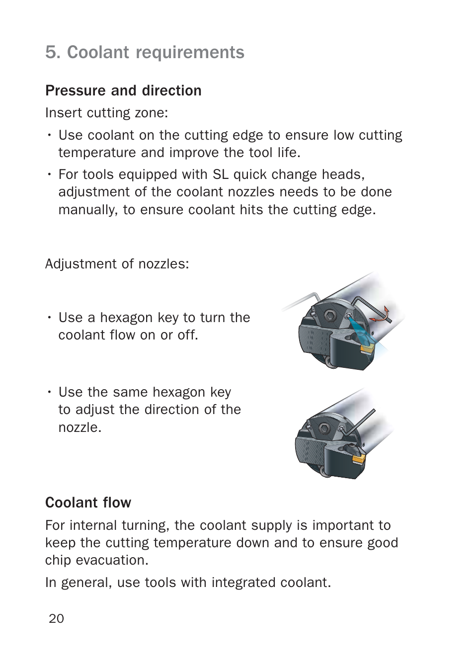 Coolant requirements | Sandvik Coromant Silent tools - users guide User Manual | Page 20 / 36