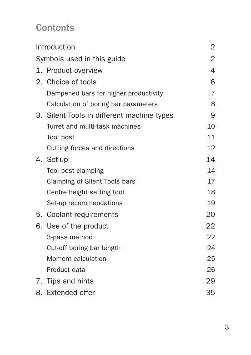 Sandvik Coromant Silent tools - users guide User Manual | Page 3 / 36