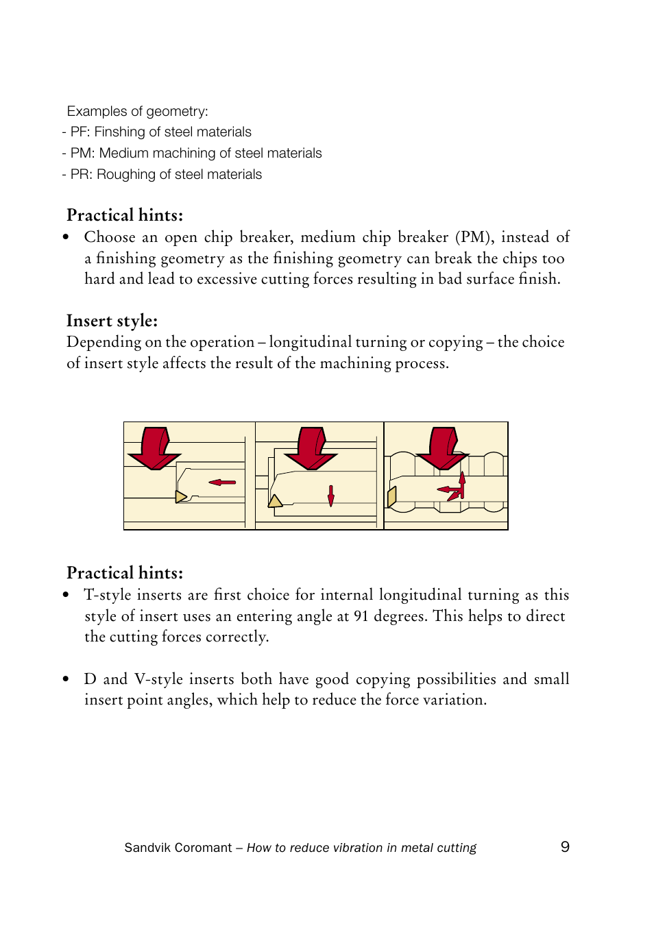 Sandvik Coromant Silent tools - How to reduce vibration in metal cutting User Manual | Page 13 / 60