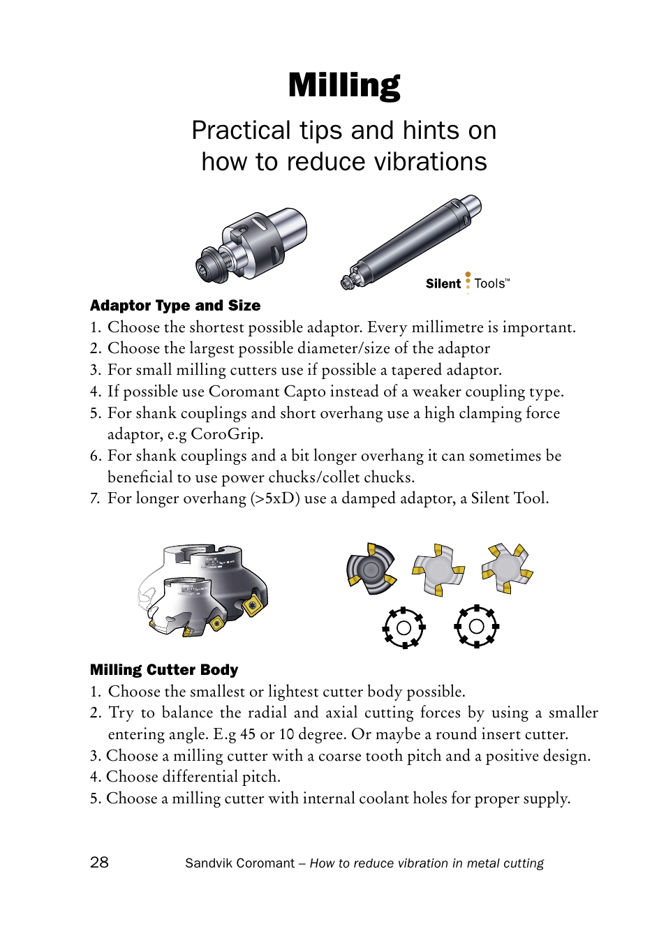 Milling | Sandvik Coromant Silent tools - How to reduce vibration in metal cutting User Manual | Page 32 / 60