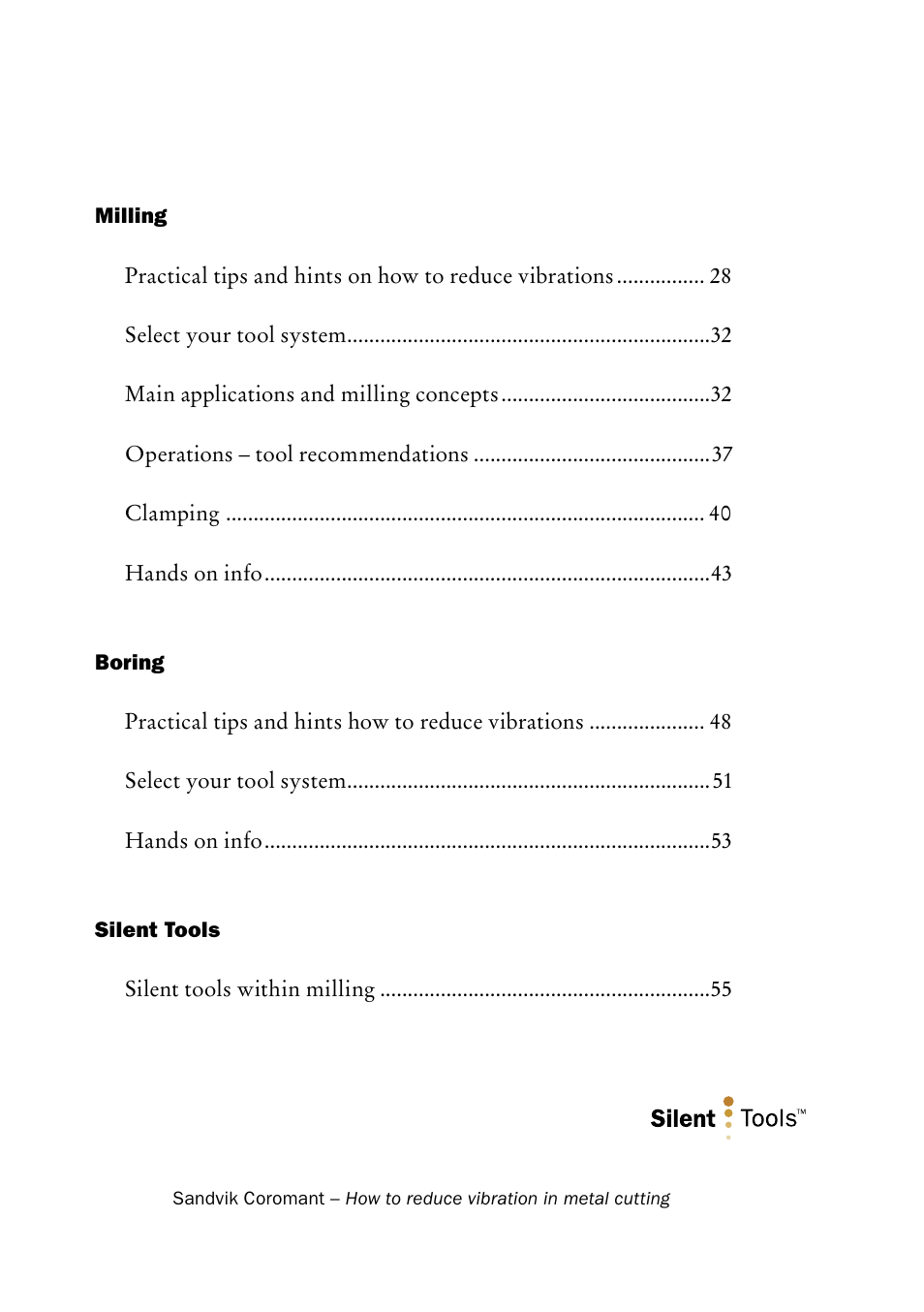 Sandvik Coromant Silent tools - How to reduce vibration in metal cutting User Manual | Page 5 / 60