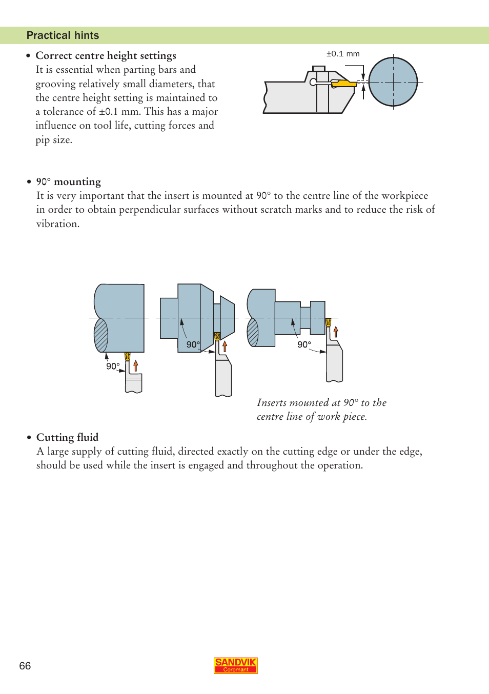 Sandvik Coromant Parting and grooving - users guide User Manual | Page 68 / 84