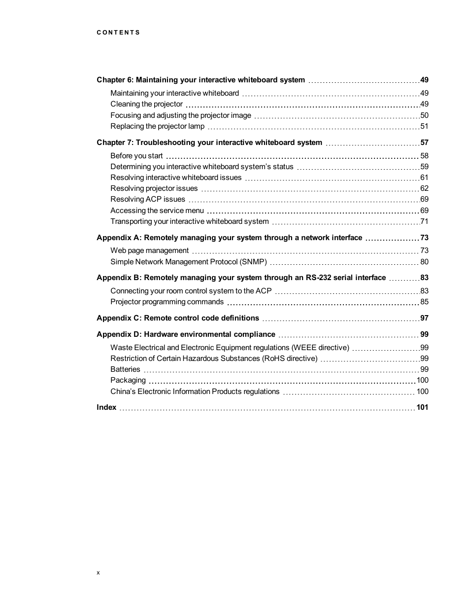 Smart Technologies 800i5e-SMP User Manual | Page 12 / 118