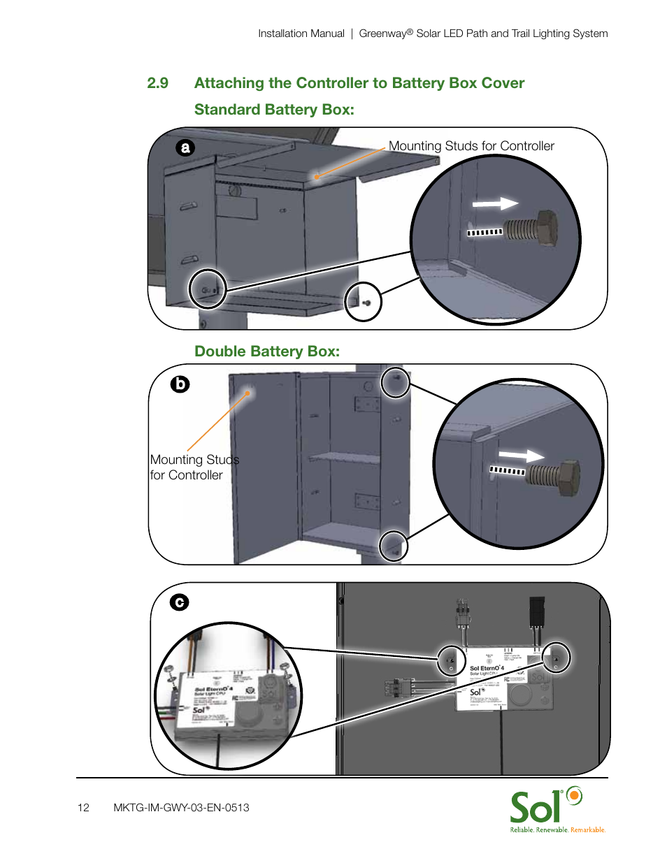 Sol GreenWay Solar Path Lighting User Manual | Page 12 / 20