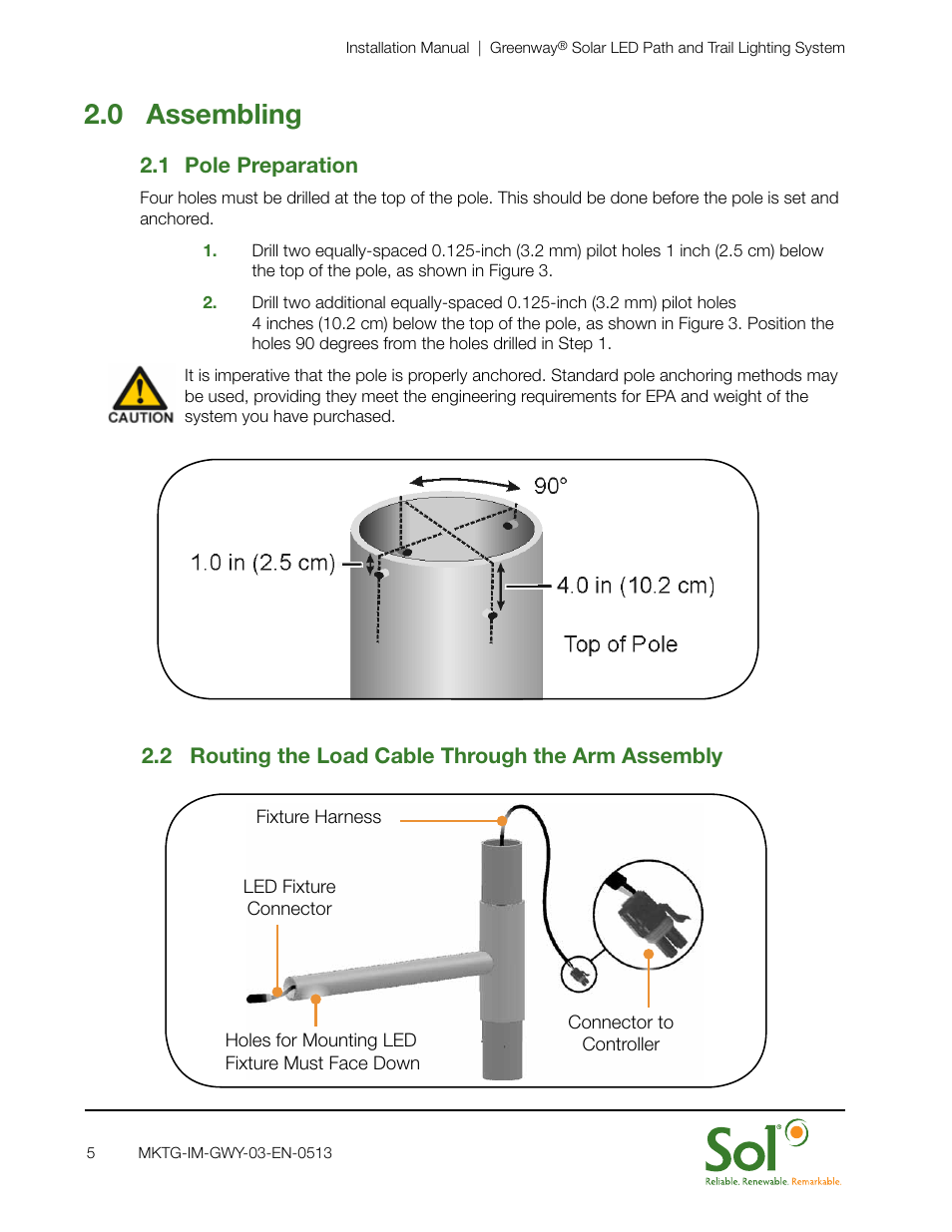 0 assembling | Sol GreenWay Solar Path Lighting User Manual | Page 5 / 20