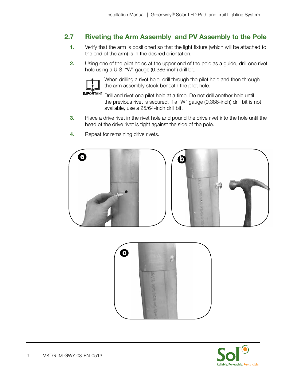 Cb a | Sol GreenWay Solar Path Lighting User Manual | Page 9 / 20