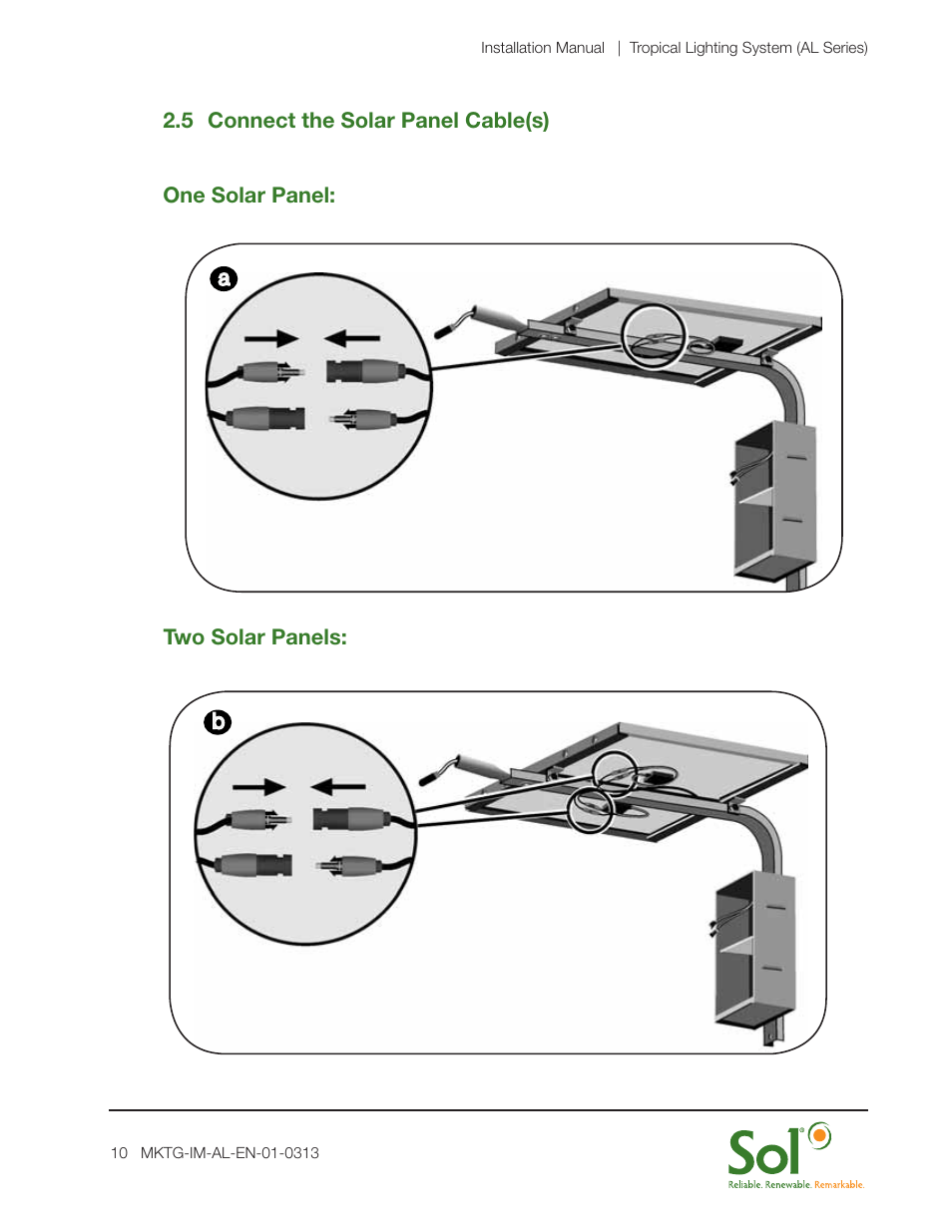 Sol AL Series Tropical Lighting System User Manual | Page 10 / 16