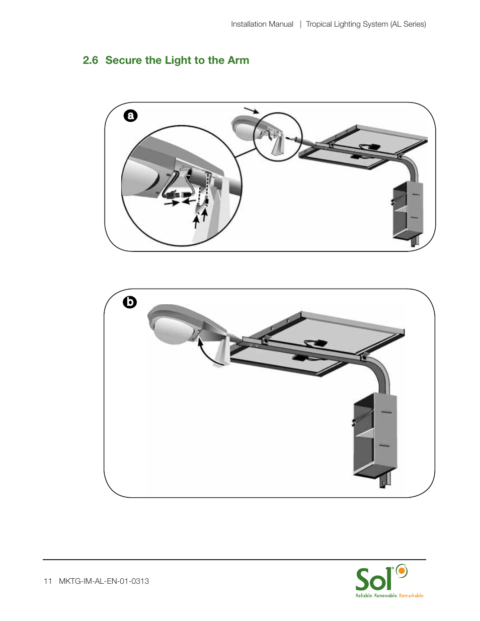 Sol AL Series Tropical Lighting System User Manual | Page 11 / 16