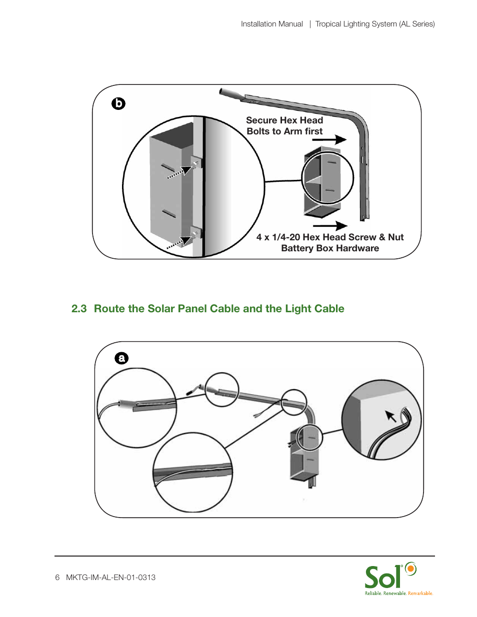 Sol AL Series Tropical Lighting System User Manual | Page 6 / 16