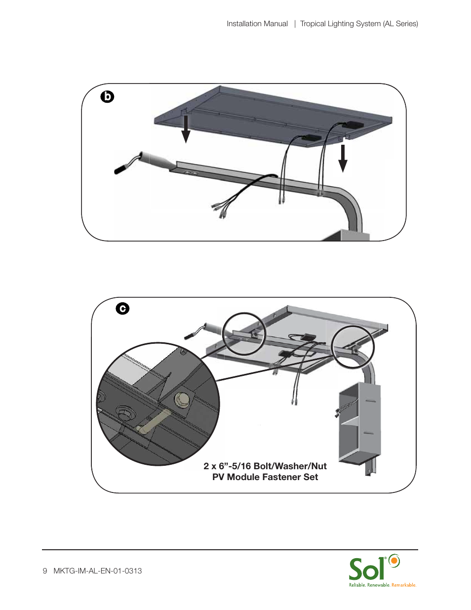 Sol AL Series Tropical Lighting System User Manual | Page 9 / 16