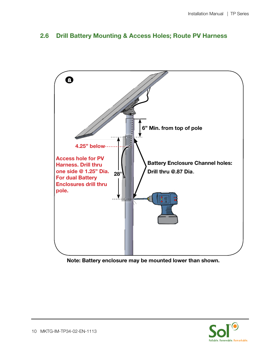 Sol TP Series Triple or Quad PV User Manual | Page 10 / 20