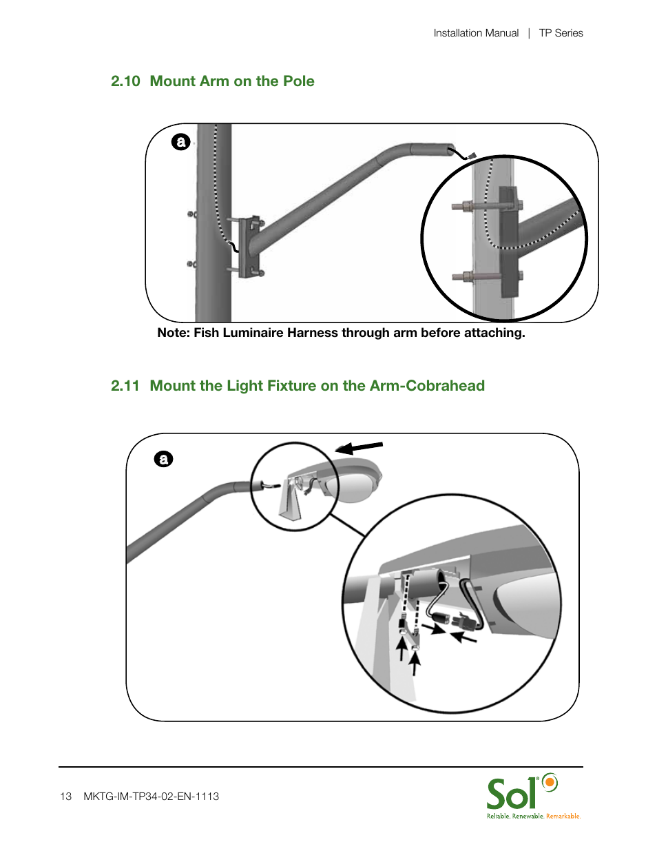 Sol TP Series Triple or Quad PV User Manual | Page 13 / 20