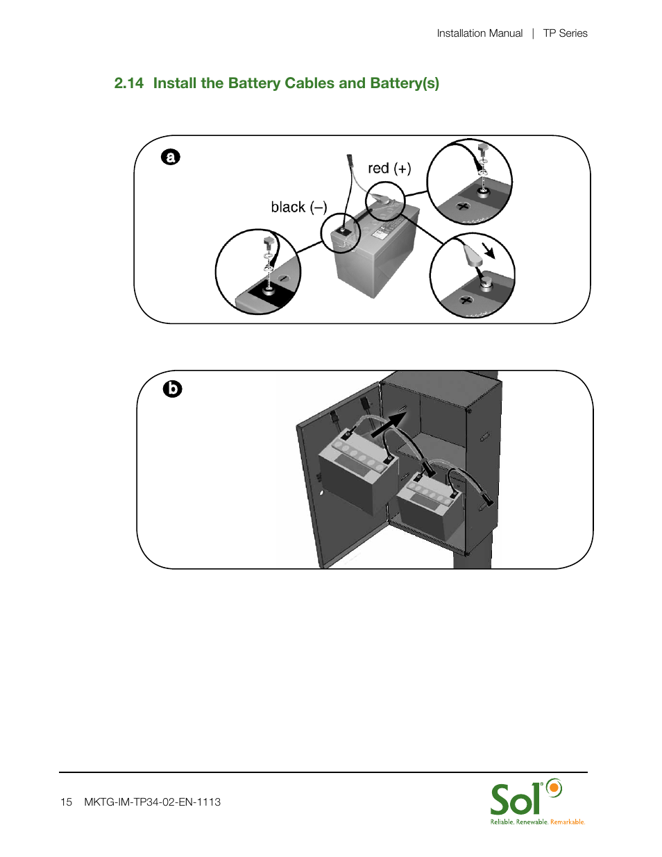 Sol TP Series Triple or Quad PV User Manual | Page 15 / 20