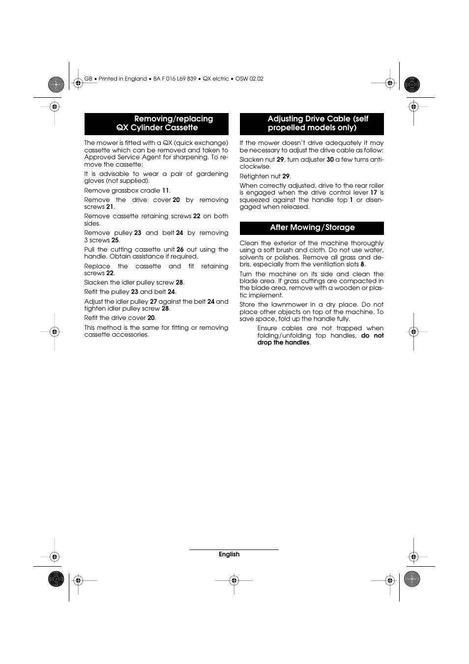 Atco QX User Manual | Page 17 / 97