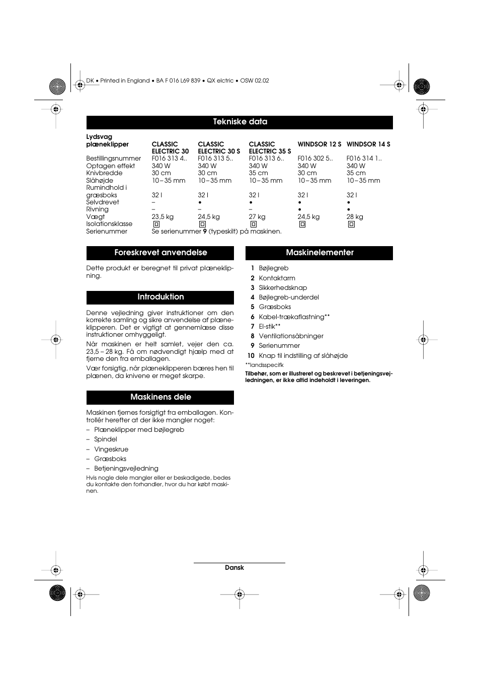 Atco QX User Manual | Page 56 / 97