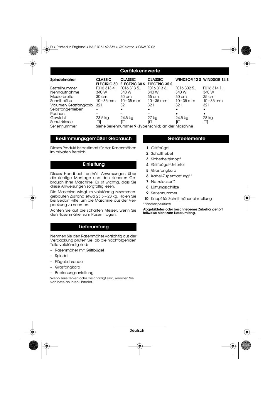 Atco QX User Manual | Page 7 / 97