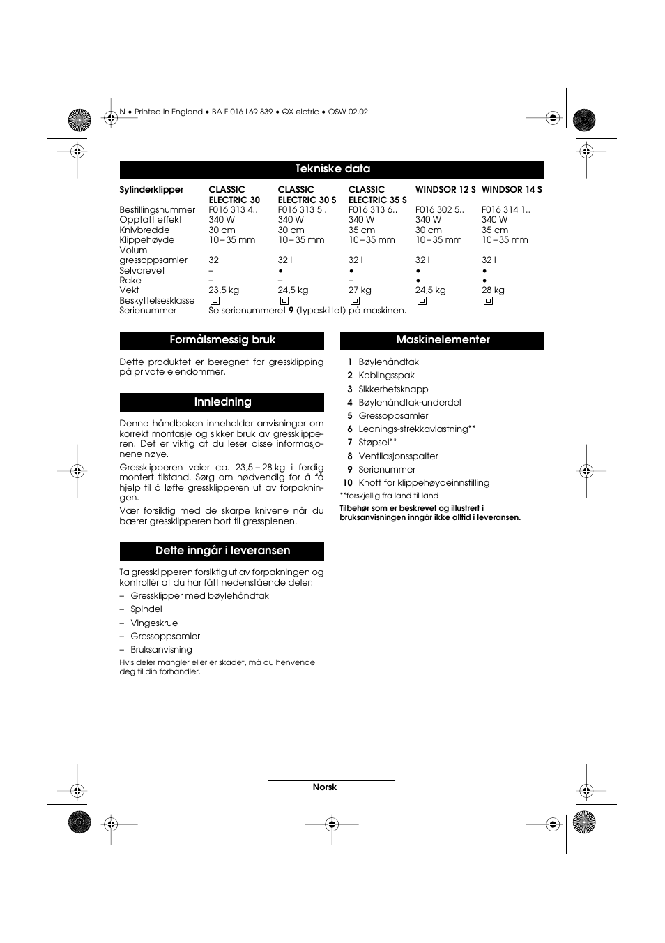 Atco QX User Manual | Page 70 / 97