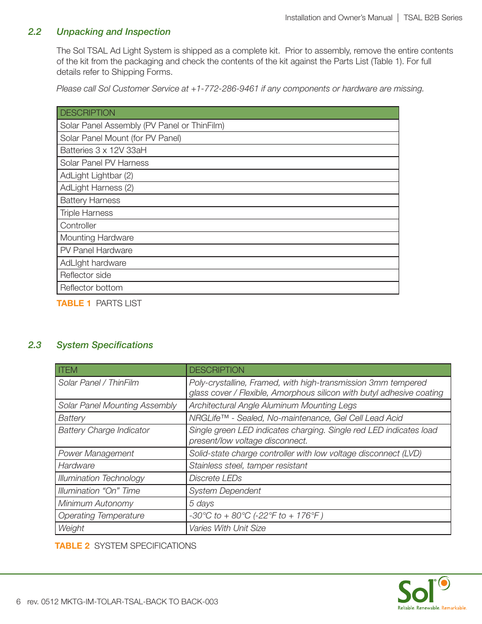 Sol Transit Shelter Ad Light User Manual | Page 6 / 24