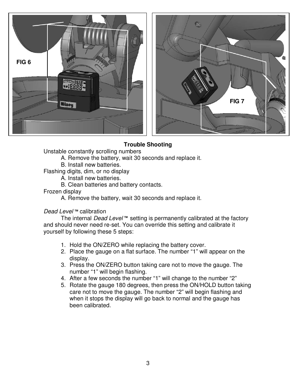 Wixey WR365 Digital Angle Gauge User Manual | Page 3 / 4