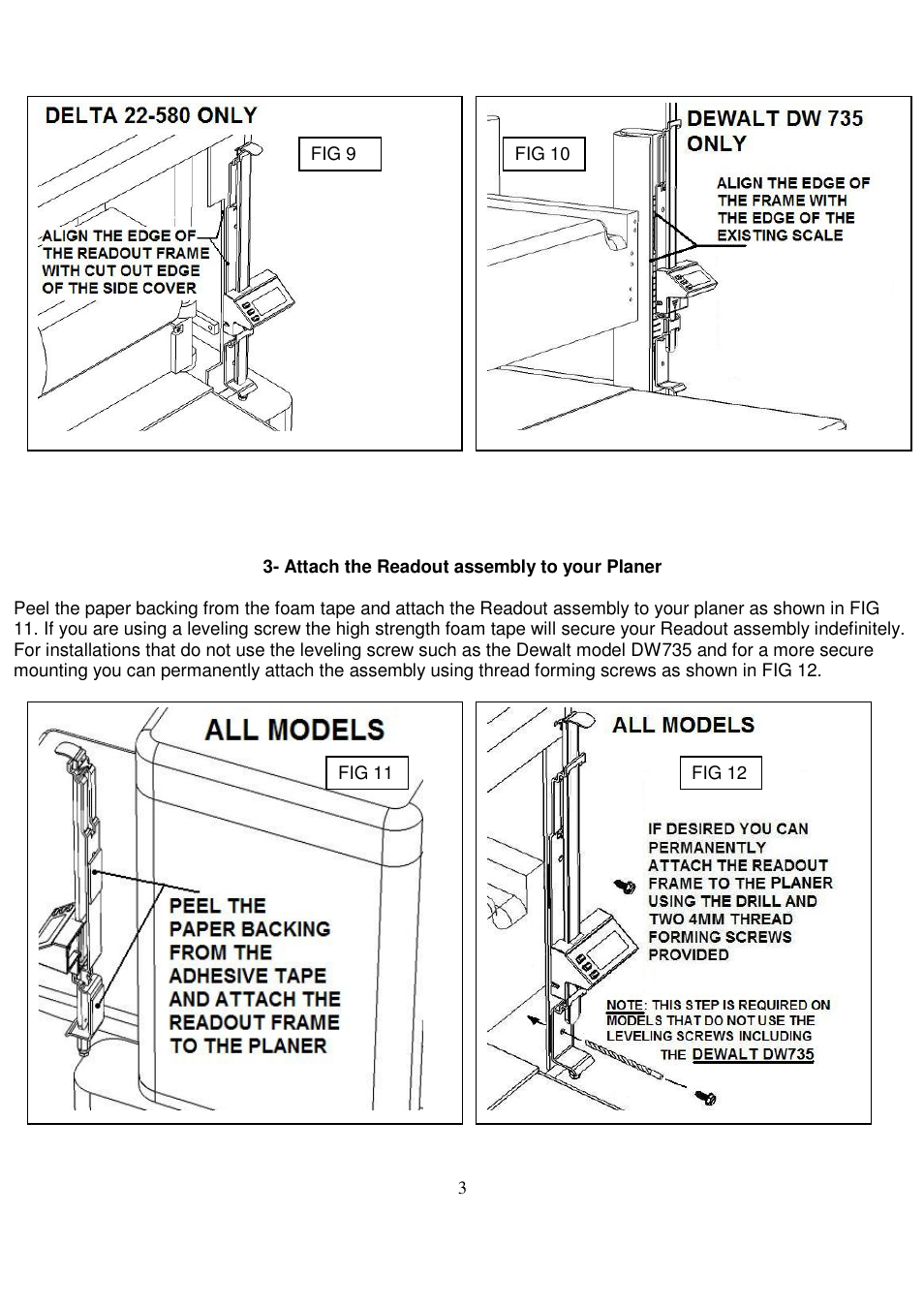 Wixey WR510 PLANER READOUT User Manual | Page 3 / 8