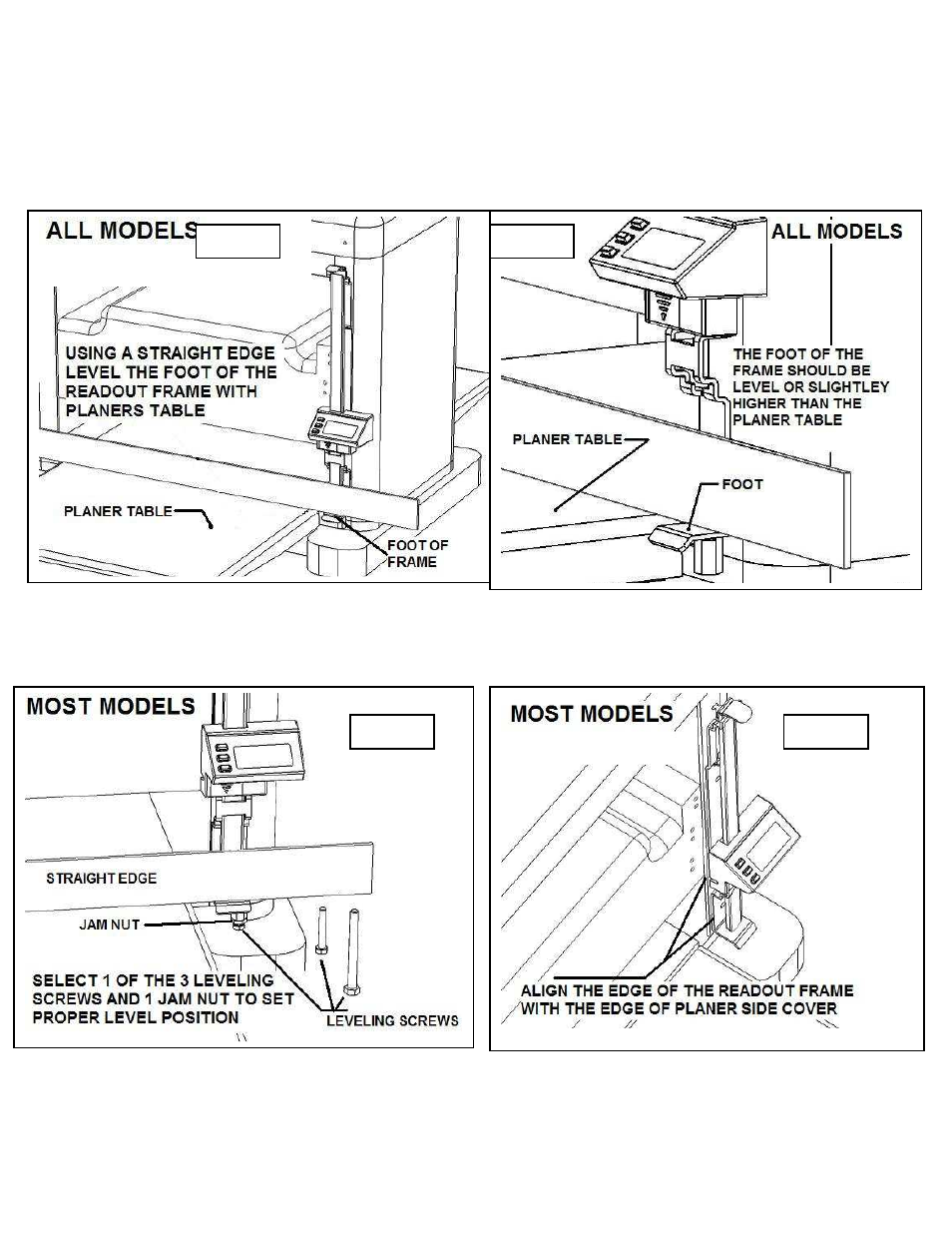 Wixey WR510 Type 2 PLANER READOUT User Manual | Page 2 / 8