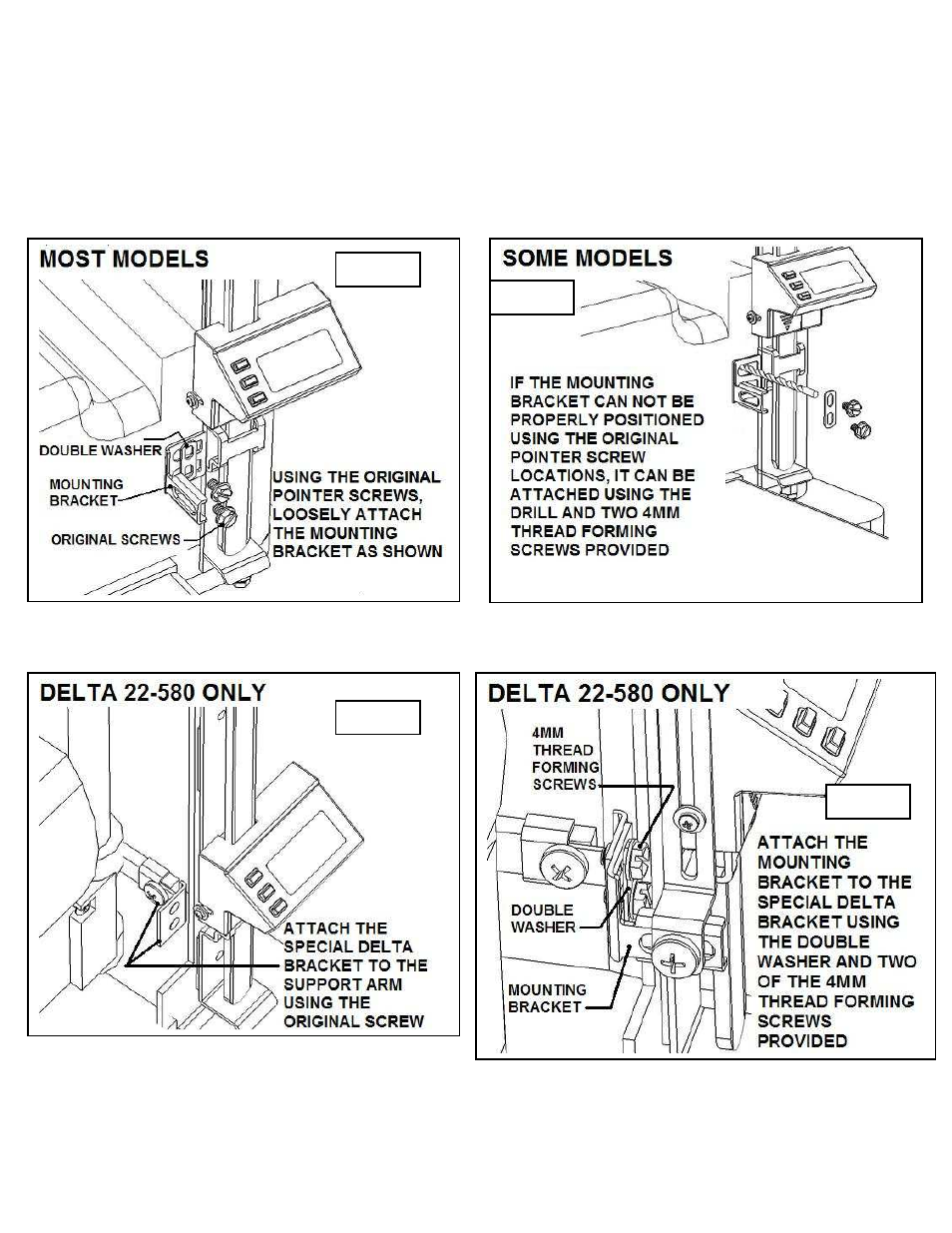 Wixey WR510 Type 2 PLANER READOUT User Manual | Page 4 / 8